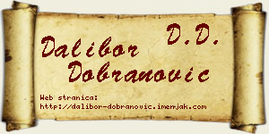 Dalibor Dobranović vizit kartica
